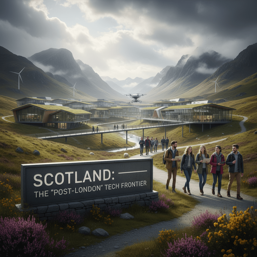 AI Generated: Scotland Is What ‘Post‑London’ Tech Actually Looks Like (Photorealistic)